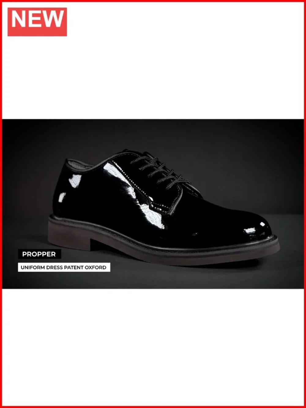 Patent Dress Oxfords for Ceremonies, Formal Inspections, Memory Foam
